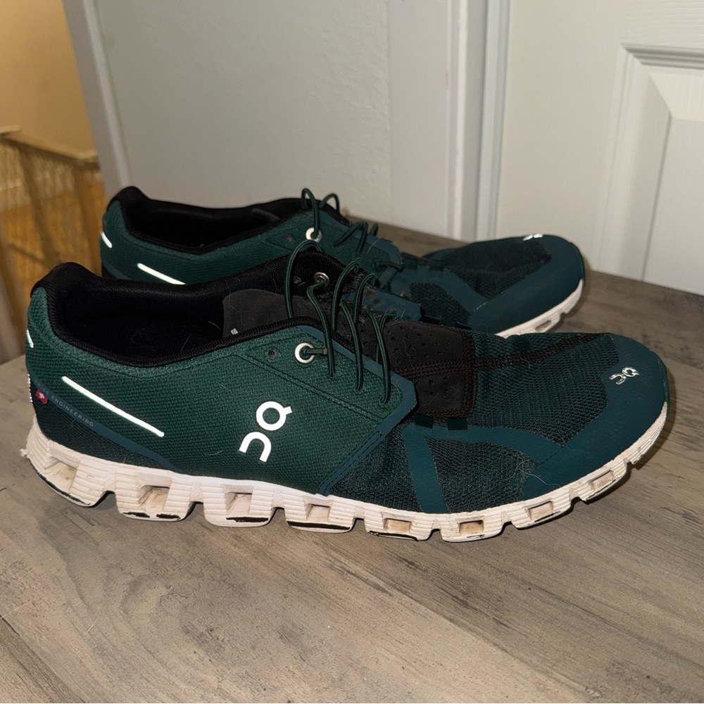On Cloud 6 Men's Teal Athletic Running Shoes - Picture 2 of 7
